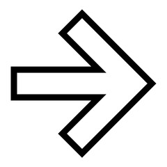 Wall Mural - black arrow icon