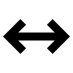 Wall Mural - arrow sign isolated on black