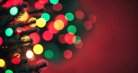Poster - bokeh red backdrop of abstract design. festive red bokeh. abstract vibrant defocused circular lights