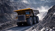 © Fonlinepix - A large mining truck transports massive amounts of raw ore from the mine to the processing facility.