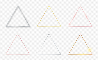 Poster - Set of six triangle frame