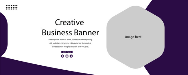 Creative Business Banner vector background template