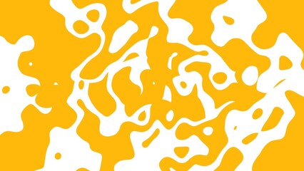 Poster - Energetic Yellow and White Abstract Pattern