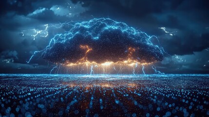 Poster - digital storm: a thunderous cloud of data and energy