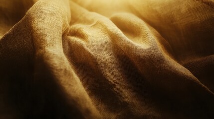 Poster - Soft Textured Fabric Background with Beautiful Golden Hues and Gentle Drapes for Elegant Designs