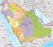 © Somar - Detailed political map of Saudi Arabia