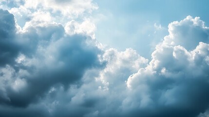 Aufkleber - Dramatic sky filled with clouds showcasing a variety of textures and light creating a beautiful backdrop : Generative AI