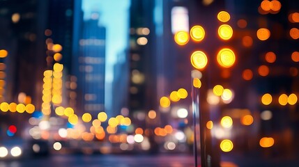Fototapete - Blurred city lights creating a vibrant nightlife scene showcasing urban energy and excitement in a modern metropolis : Generative AI
