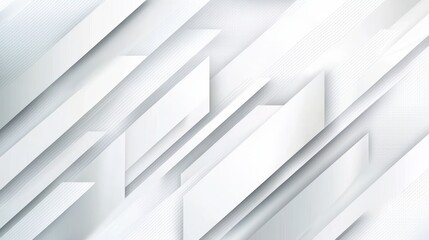 Poster - Abstract White Lines Modern Minimalist Background Design.