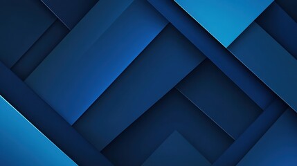 Poster - Dynamic Blue Geometric Abstract Background Design.