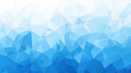 Poster - Cool Blue Crystallized Polygonal Abstract Background Design.