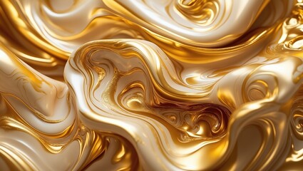 Poster - Gold marbling texture design perfect for backgrounds and posters.