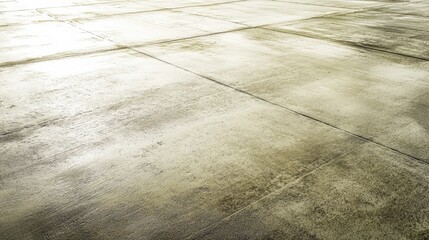 Poster - High-quality shot of a wet concrete surface with visible curing marks, showcasing the early stages of hardening.