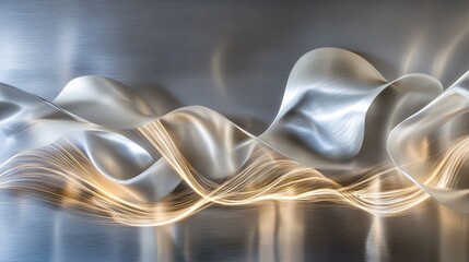 Poster - High-speed sparks from welding creating dynamic light trails against a cold silver backdrop.