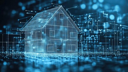 Poster - Tech-driven real estate development incorporating digital infrastructure and IoT-connected buildings.