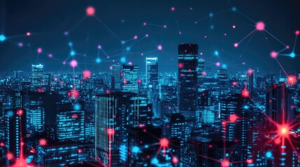 Poster - Tech-driven real estate development incorporating digital infrastructure and IoT-connected buildings.