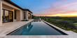 © JAFFY - Luxurious villa with large pool and stunning sunset view, perfect for relaxation and outdoor gatherings