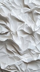 Poster - Crumpled White Surface Texture