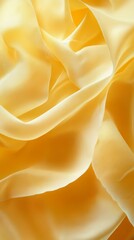 Poster - Flowing yellow silk folds softly