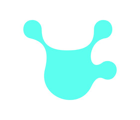 Wall Mural - y2k blob metaball pattern. abstract shape and icon with retro design. modern flat element, perfect f