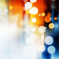 Fototapete - Abstract Colorful Bokeh Background with Glowing Circles and Smooth Texture