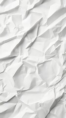 Poster - White paper background featuring deep creases, folds, and dramatic light and shadow play throughout.