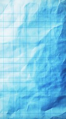 Poster - Textured blue grid paper with wrinkles adds depth and character to the image of a notebook page.