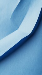 Poster - Blue monochrome abstract with a textured, folded paper-like surface and subtle tonal variations.