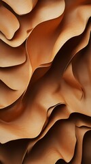 Poster - Abstract waves of earth tones and soft shadows create a calming and visually interesting background art.