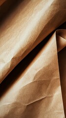 Poster - Abstract textured backdrop with folds and shadows creating a dimensional paper surface in warm earthy tones