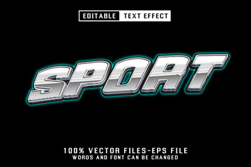 Poster - Sport Metal Text - Editable Text Effect