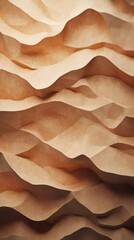 Poster - Abstract desert landscape: undulating, textured beige formations evoke sand dunes in an organic, flowing pattern.