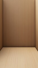 Poster - Monochromatic room with textured walls and floor, showcasing a simple and uniform aesthetic.