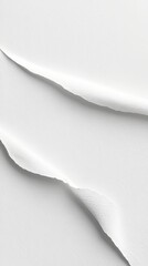 Poster - White paper curling: minimal texture, bright light, a clean and simple abstract design element