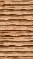 Poster - Textured surface with parallel, wavy lines creating a three-dimensional, organic pattern and neutral color palette.