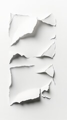 Poster - Abstract white texture: peeled paint creating a minimalist and starkly graphic, high-contrast composition.