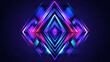 © mingnimit - Futuristic neon lights with abstract geometric shapes