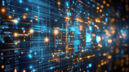 Poster - Abstract Digital Network: Exploring the Future of Connectivity and Data Flow in Cyberspace