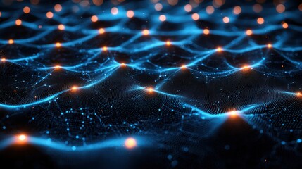 Abstract digital wave pattern