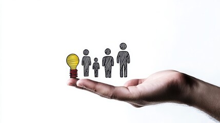 Poster - Creative Paper Cut Style Icons Representing Crowdfunding Strategy