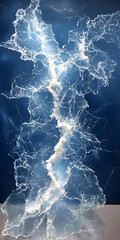 Poster - Abstract Glowing Water Splash Digital Art