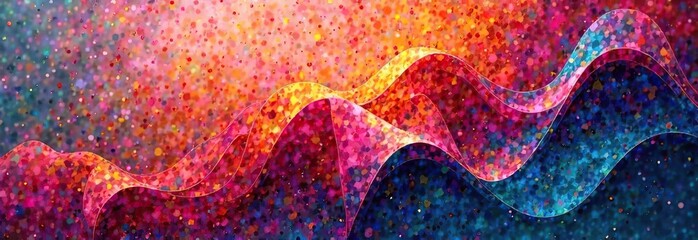 Wall Mural - Abstract Delaunay Voronoi trianglify color diagram background illustration 