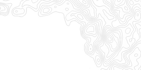 Poster - white topo contour map on white background, topographic contour lines. seamless pattern with lines t