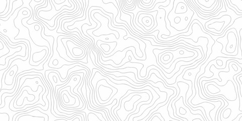 Poster - topo contour map on white background, topographic contour lines. seamless pattern with lines topogra