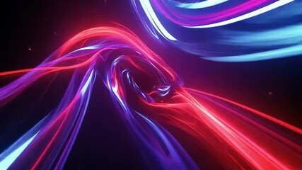 Poster - Hypnotic multicolored texture with dynamic light refractions, giving the impression of continuous movement 
