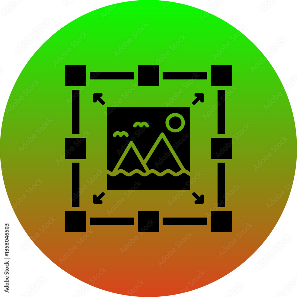 Resize Icon Stock Vector | Adobe Stock