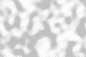 Poster - Halftone Noise Stipple pointillism background. Grain gradient texture background with dots. Dot work gradient halftone pattern. Sand, grain, grunge stipple effect. Abstract texture, engraved overlay