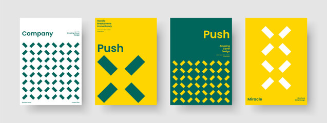 Wall Mural - geometric banner template. isolated flyer layout. creative poster design. report. brochure. backgrou