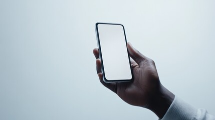 Person holding mobile phone