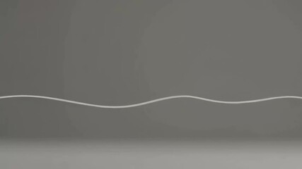 Poster - Smooth waveform transition in minimalistic gray space